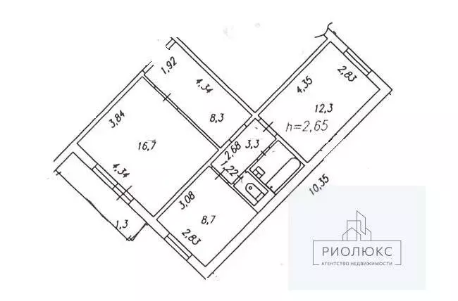 2-комнатная квартира: Челябинск, Российская улица, 275 (54 м) - Фото 0