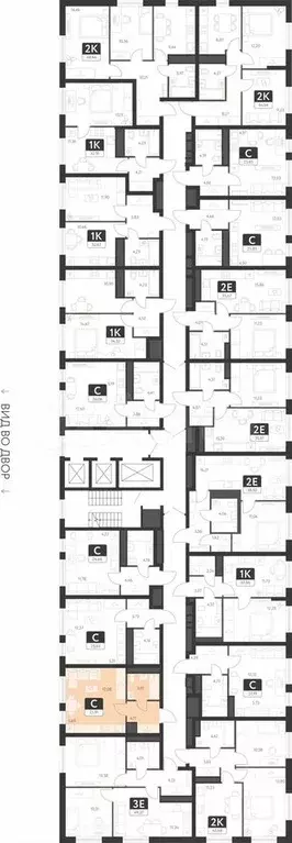 Квартира-студия, 25,9 м, 21/25 эт. - Фото 1