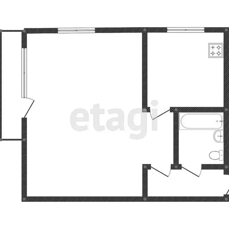 1-комнатная квартира: Нижний Тагил, проспект Ленина, 62 (32.2 м) - Фото 0
