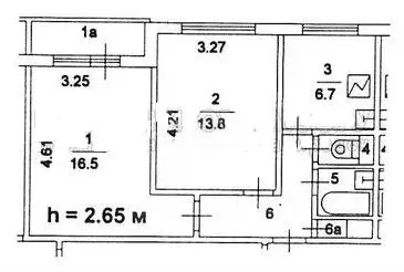 2-к кв. Москва Ореховый бул., 25 (46.2 м) - Фото 2
