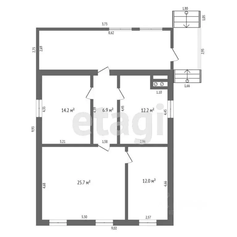 Дом в Свердловская область, Талица пос. Маян, ул. Вокзальная, 33Г (71 ... - Фото 2