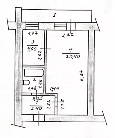 1-к кв. Чувашия, Чебоксары просп. Максима Горького, 13/22 (35.8 м) - Фото 2
