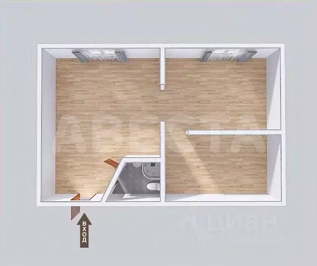 2-к кв. Омская область, Омск ул. Долгирева, 140 (43.0 м) - Фото 2