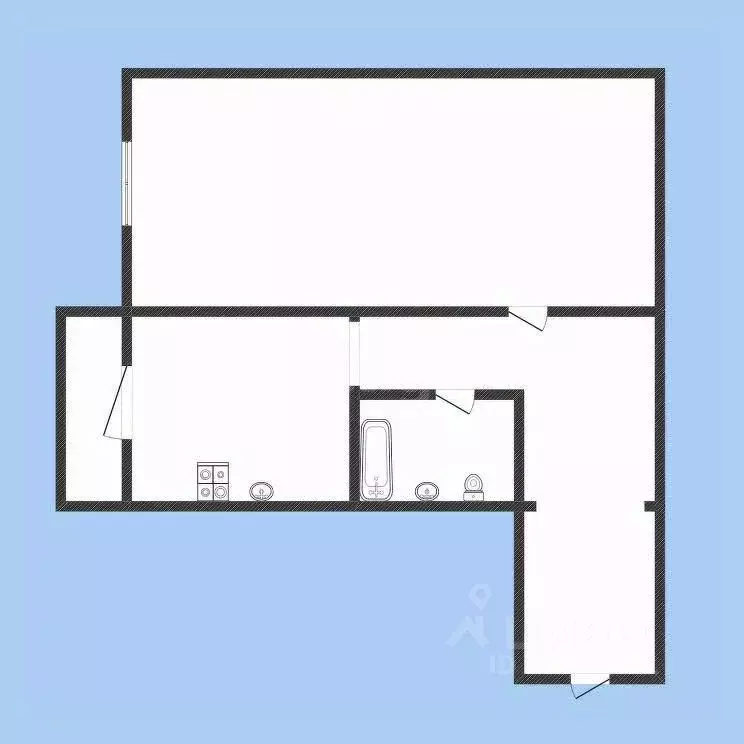 1-к кв. Костромская область, Нерехта ул. Глазова, 3 (38.0 м) - Фото 1