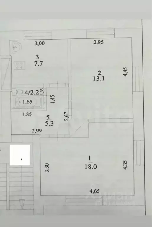 2-к кв. Башкортостан, Уфа ул. Ивана Франко, 7 (46.3 м) - Фото 2