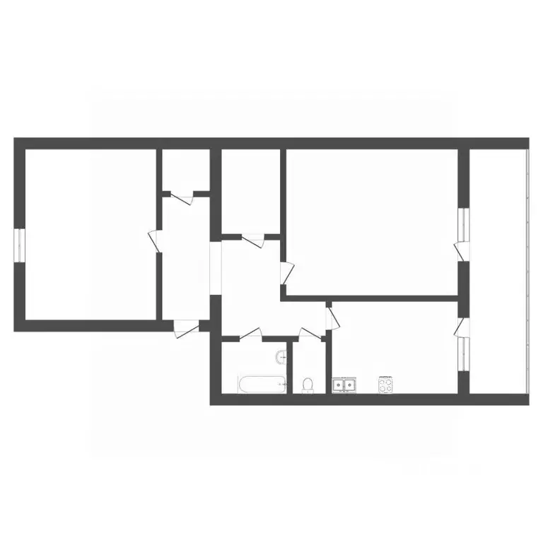 2-к кв. Тюменская область, Тюмень ул. Мельникайте, 48а (52.5 м) - Фото 2