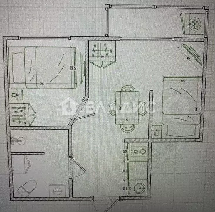 Квартира-студия, 29 м, 1/3 эт. - Фото 0