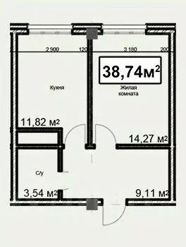 1-к кв. Ставропольский край, Ессентуки ул. Благодатная, 24 (38.74 м) - Фото 2