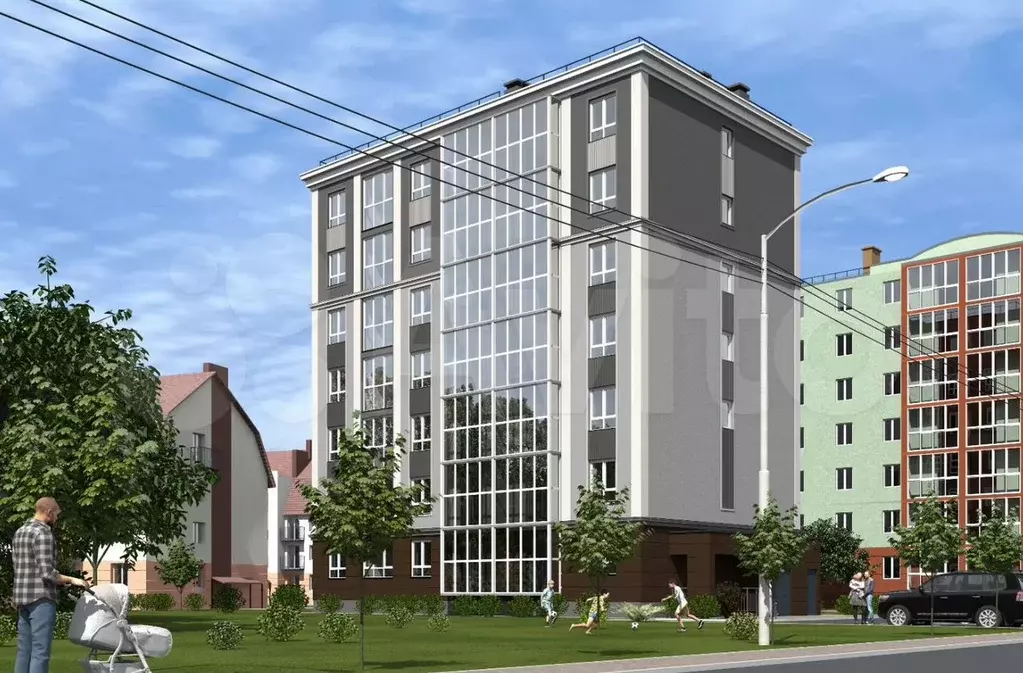 1-к. квартира, 31,4 м, 6/7 эт. - Фото 0