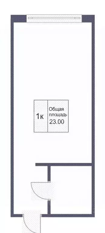 Студия Кемеровская область, Кемерово просп. Ленина, 142А (23.0 м) - Фото 1