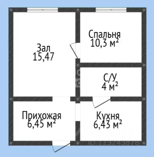 2-к кв. Дагестан, Махачкала ул. Ибрагимовой, 2Бк1 (42.65 м) - Фото 2