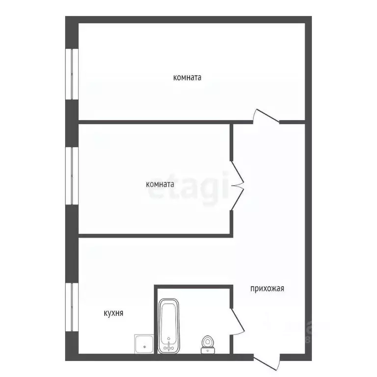 Комната Красноярский край, Сосновоборский муниципальный округ, с. ... - Фото 2