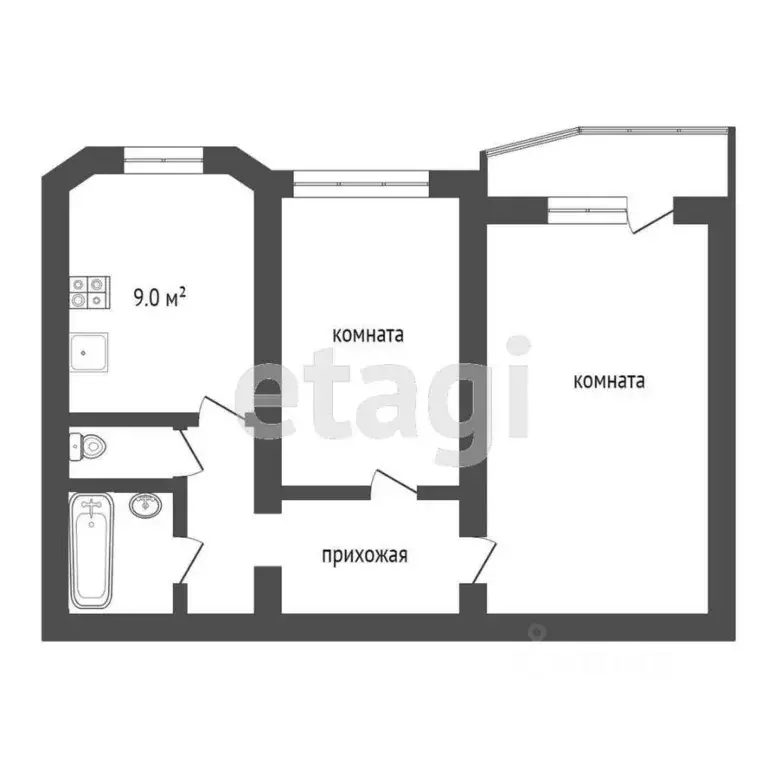 2-к кв. Москва ул. Липчанского, 4 (52.6 м) - Фото 2