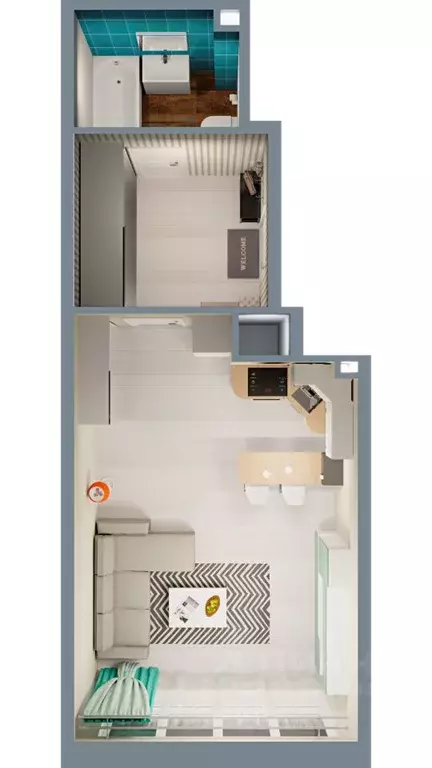 1-к кв. Башкортостан, Уфа ул. Ивана Спатара, 14 (35.48 м) - Фото 1