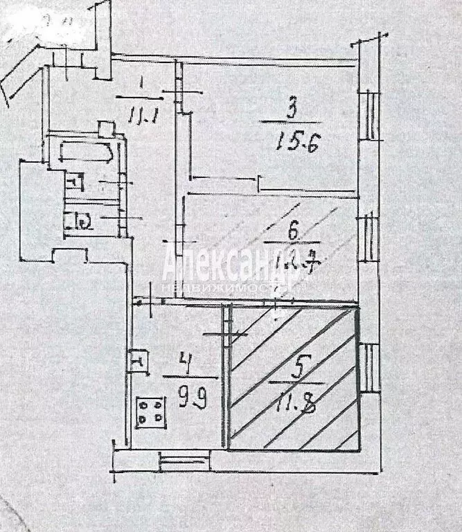 3-комнатная квартира: Выборг, улица Куйбышева, 15 (64.8 м) - Фото 1