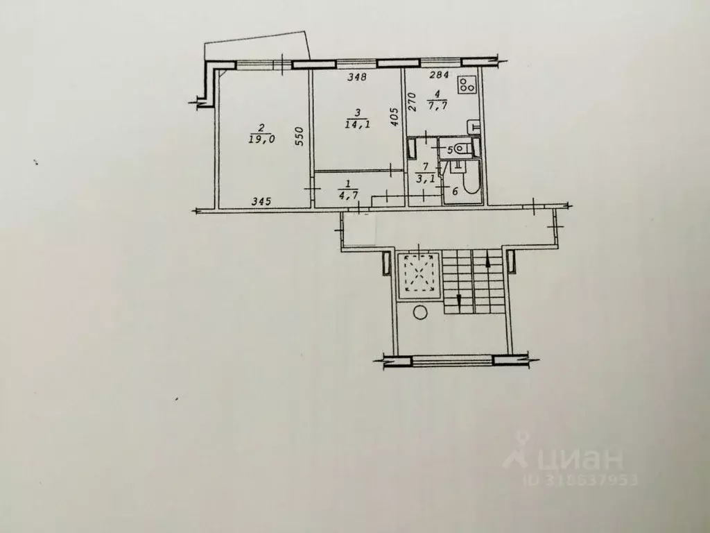 2-к кв. Новосибирская область, Новосибирск Ветлужская ул., 32 (51.7 м) - Фото 1