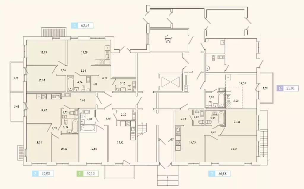 1-к кв. Ленинградская область, Гатчина Въезд мкр, IQ Гатчина жилой ... - Фото 2