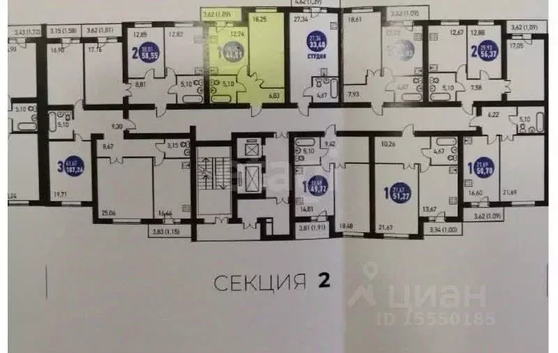 1-к кв. Самарская область, Самара ул. Петра Алабина, 2 (43.2 м) - Фото 2