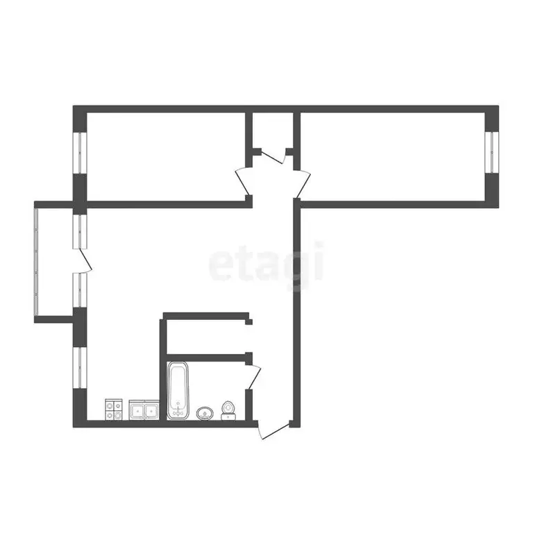 3-комнатная квартира: Пермь, улица Ленина, 86 (58.1 м) - Фото 0