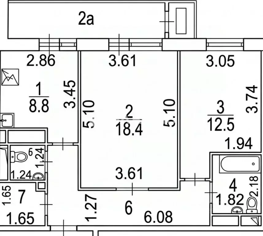 2-к кв. Москва ул. Фонвизина, 7А (57.7 м) - Фото 2