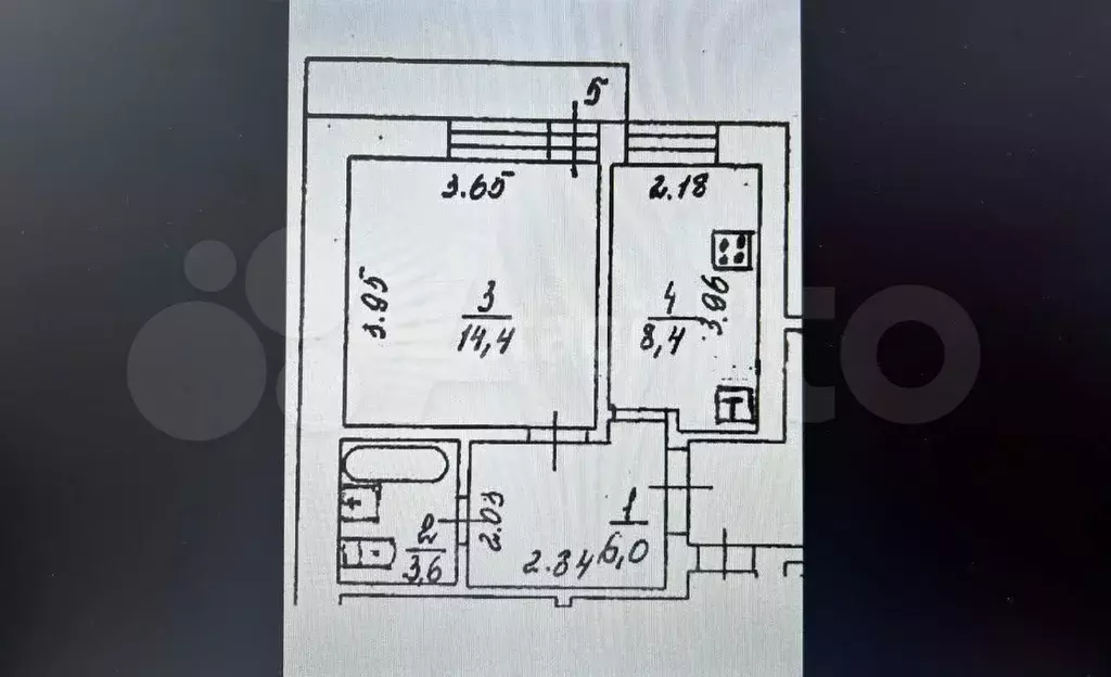 1-к. квартира, 34 м, 6/10 эт. - Фото 0