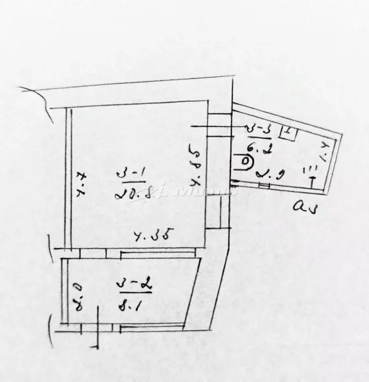 1-к кв. Крым, Алупка пер. Калинина, 7 (35.1 м) - Фото 2