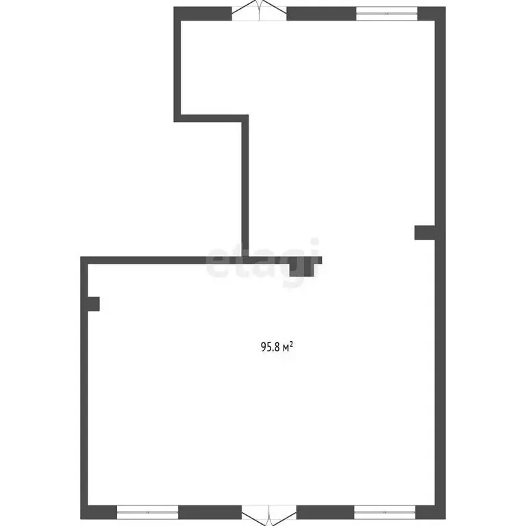 Помещение свободного назначения (95.89 м) - Фото 1