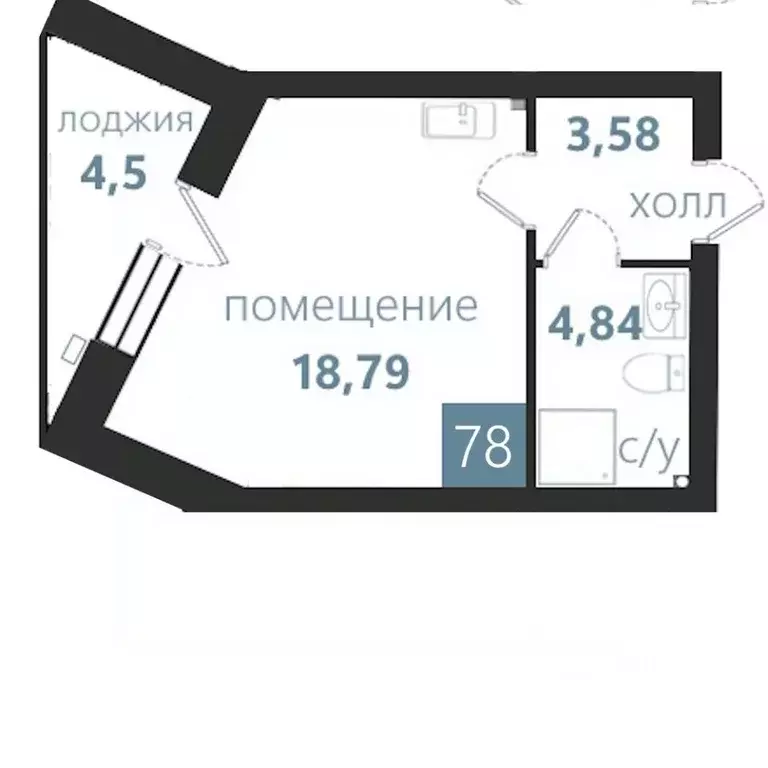 1-к кв. Калининградская область, Балтийск ул. Чехова (31.71 м) - Фото 1