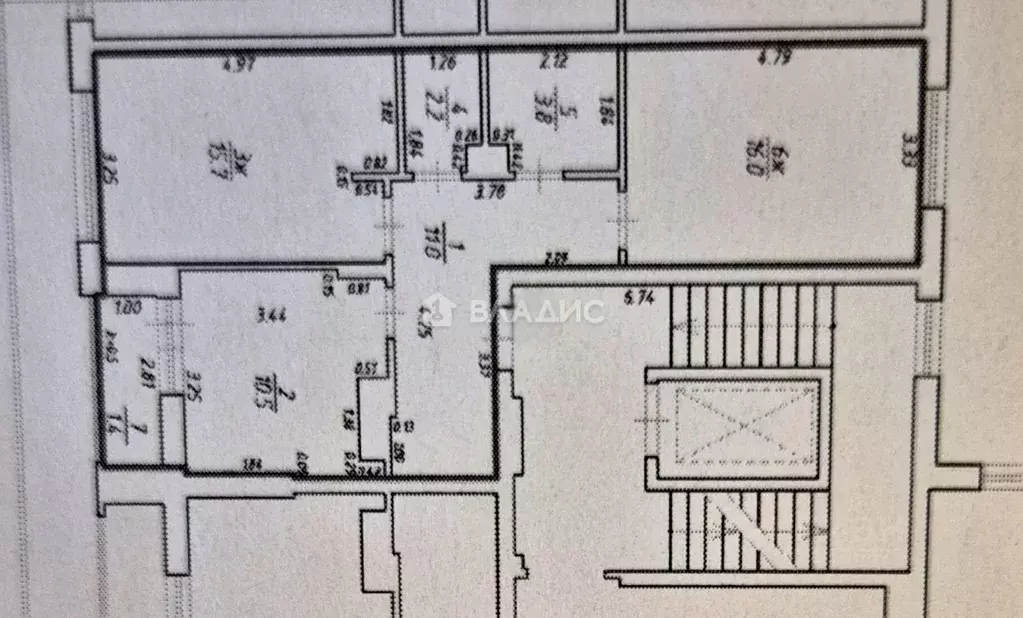 2-к кв. Калининградская область, Калининград ул. Согласия, 50А (59.2 ... - Фото 2