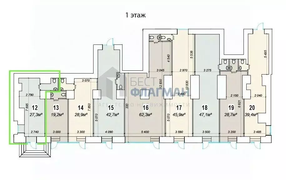 Помещение свободного назначения в Москва Ленинский просп., 70/11 (27 ... - Фото 2