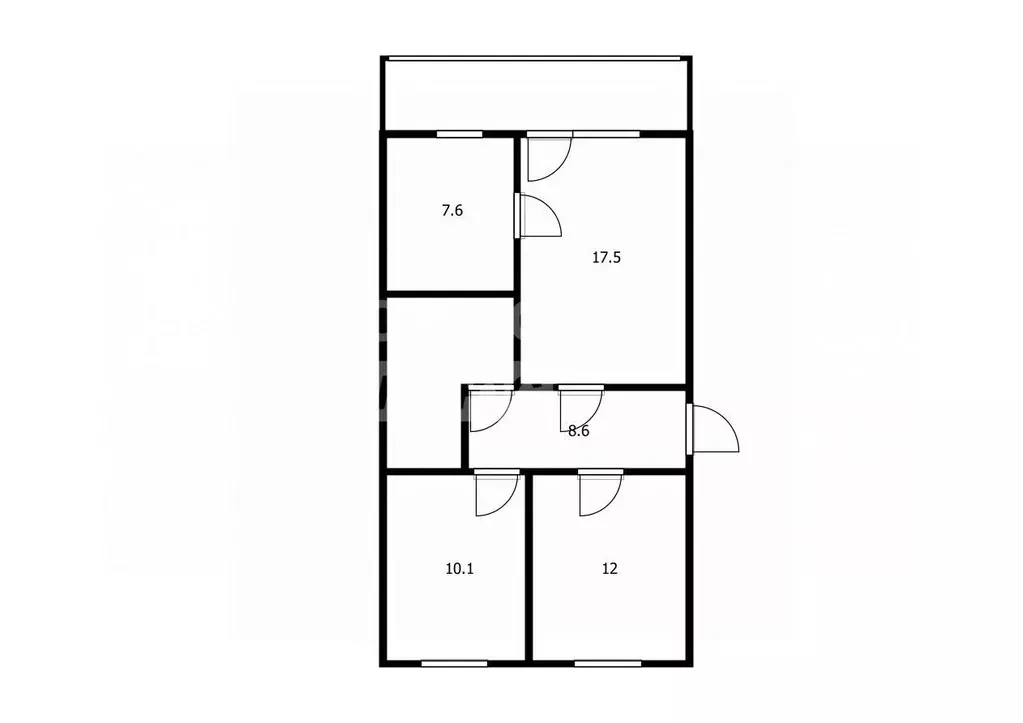 3-к кв. Кировская область, Киров Комсомольская ул., 91 (60.9 м) - Фото 1