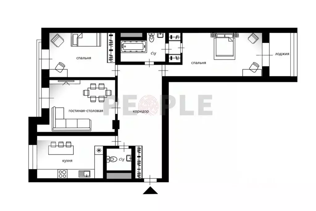 3-к кв. Москва Мытная ул., 7с1 (113.0 м) - Фото 2