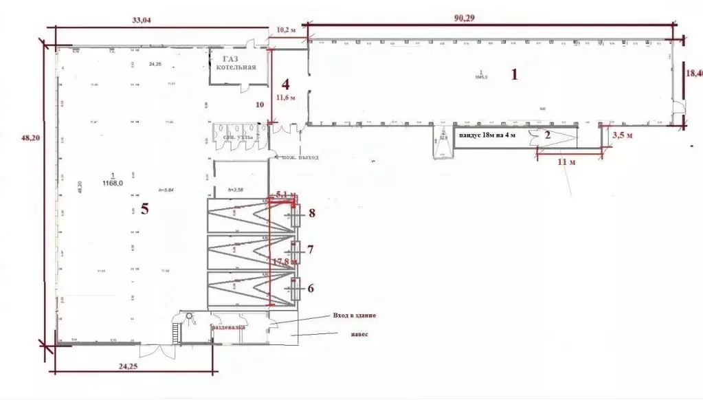 Склад в Саратовская область, Энгельс Промышленная ул., 3 (3550 м) - Фото 2