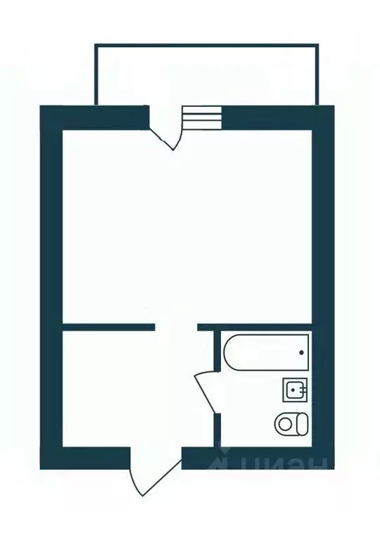 1-к кв. Новосибирская область, Кольцово рп ул. Рассветная, 6 (25.5 м) - Фото 2