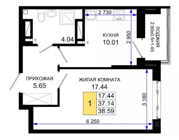 1-к кв. Ростовская область, Ростов-на-Дону Нефтекачка кв-л, Октябрь ... - Фото 0