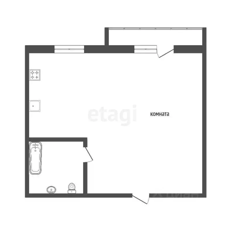 Студия Челябинская область, Челябинский городской округ, пос. ... - Фото 2