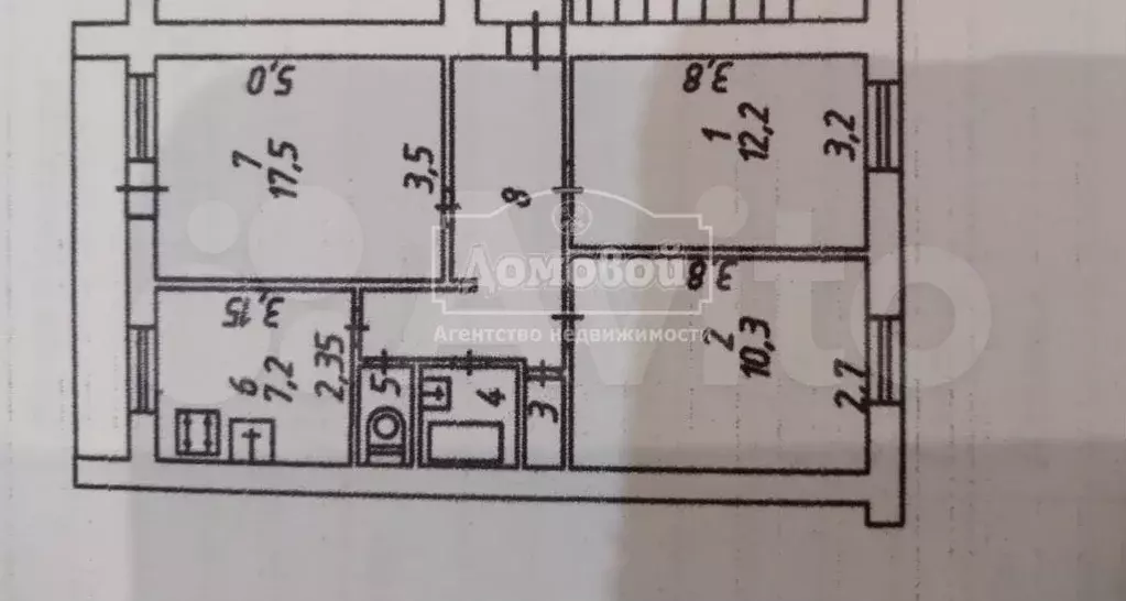 3-к. квартира, 61 м, 5/5 эт. - Фото 0