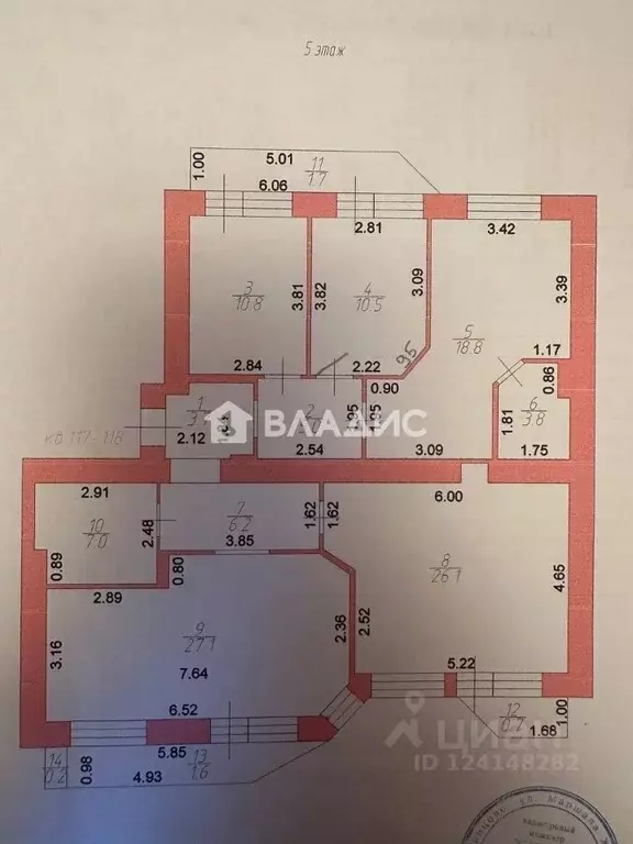 4-к кв. Московская область, Одинцово Новоспортивная ул., 10 (119.4 м) - Фото 2