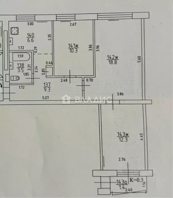 3-к кв. Калининградская область, Калининград Московский просп., 111 ... - Фото 2