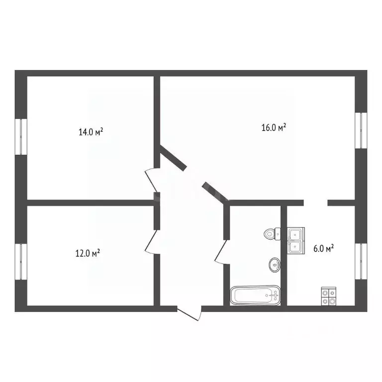 3-к кв. Владимирская область, Муром Стахановская ул., 20 (59.1 м) - Фото 2