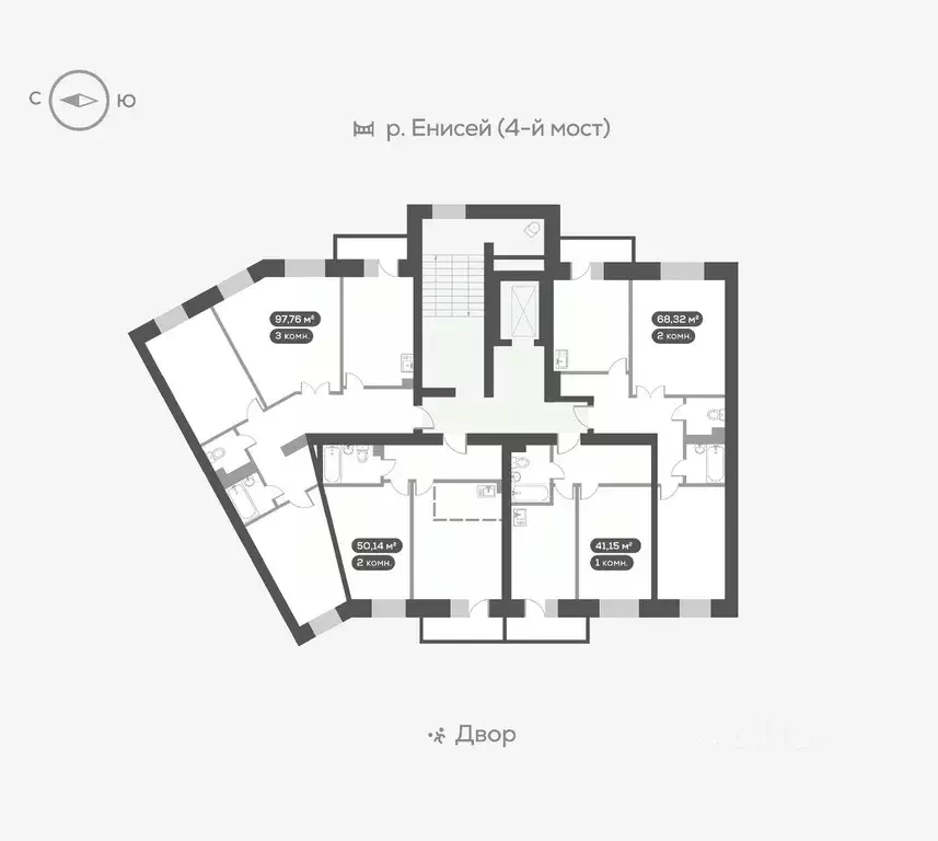 1-к кв. Красноярский край, Красноярск ул. Академгородок, 80 (41.2 м) - Фото 1