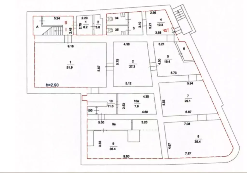 Помещение свободного назначения в Москва Яузская ул., 1/15С1 (257 м) - Фото 0