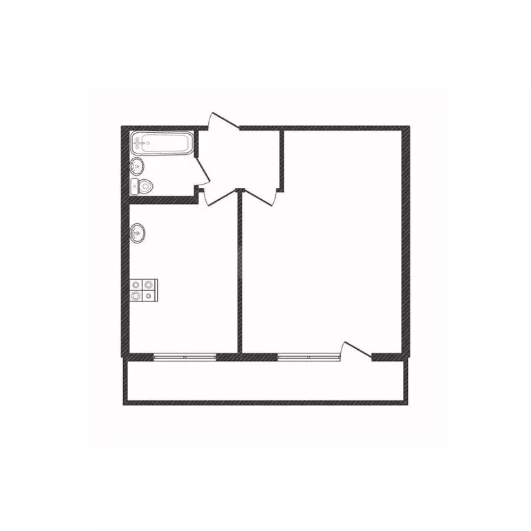 1-к кв. Смоленская область, Ярцево просп. Металлургов, 22 (34.3 м) - Фото 2