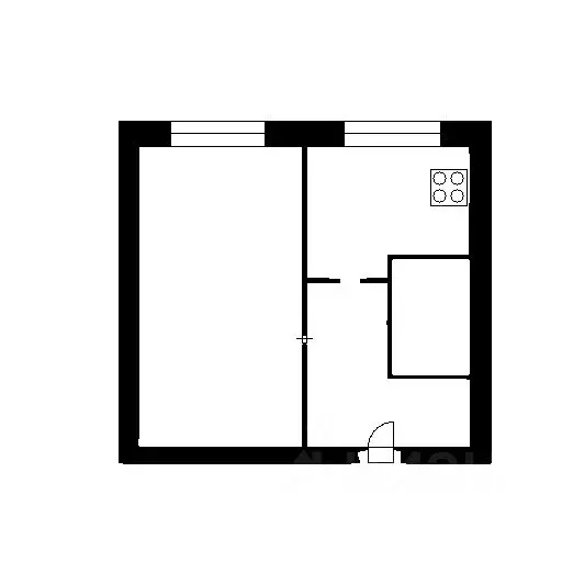 1-к кв. Санкт-Петербург ул. Ленсовета, 43 (34.0 м) - Фото 1