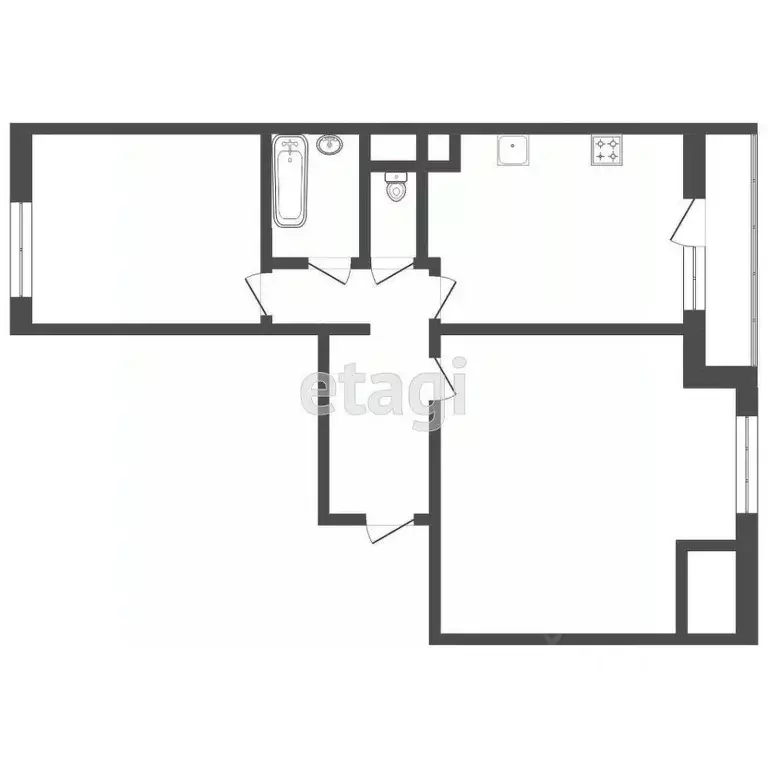 2-к кв. Татарстан, Набережные Челны ул. Портовая, 9 (80.0 м) - Фото 2