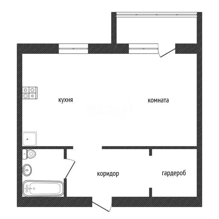 Квартира-студия: Кириши, улица Декабристов Бестужевых, 18 (27.8 м) - Фото 0