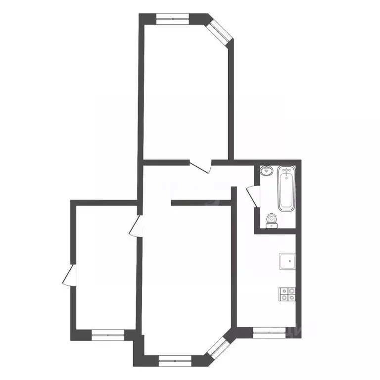 3-к кв. Тульская область, Тула ул. Хворостухина, 25 (95.0 м) - Фото 1