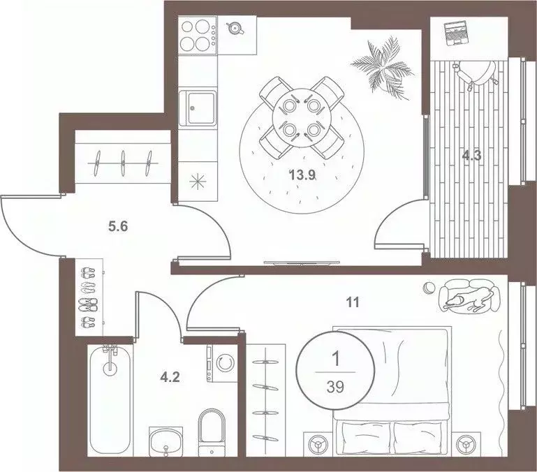 1-к кв. Пензенская область, Пенза Арбеково жилрайон, Дальнее Арбеково ... - Фото 1