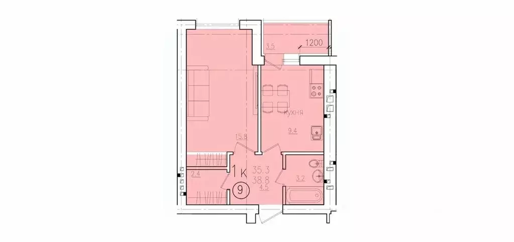 1-к кв. Саратовская область, Энгельс Энгельс-9 мкр, 2 (38.8 м) - Фото 0