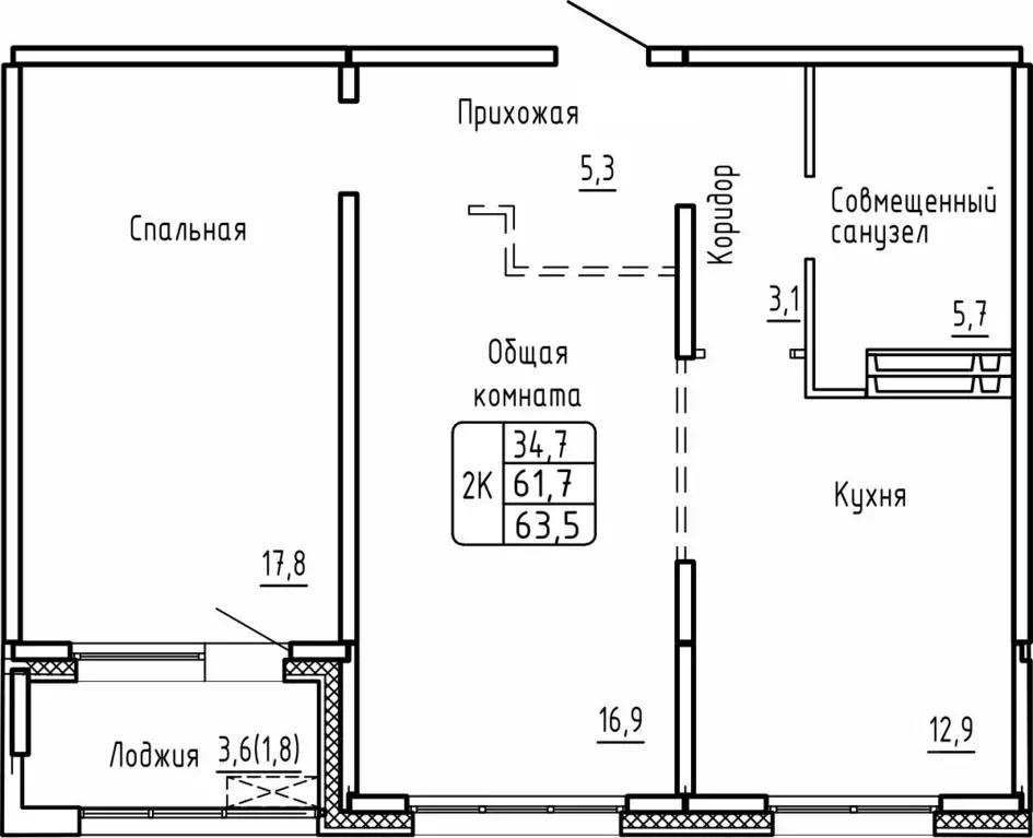 2-к кв. Новосибирская область, Новосибирск Самоцветы жилой комплекс ... - Фото 1